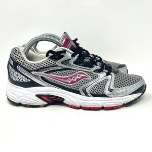 Saucony Oasis 2 Athletic‎ Sneaker Silver Pink Black Womens 8